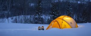 Survive camping in a tent in winter